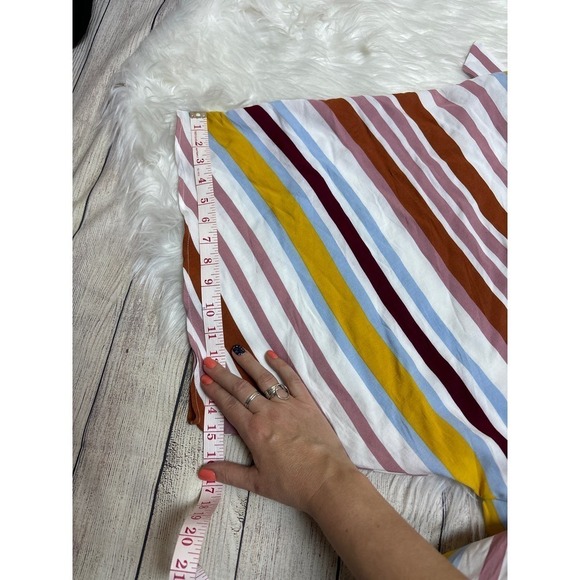 Eloquii Striped V-neck Midi Dress Women's Size 20 - Picture 9 of 9